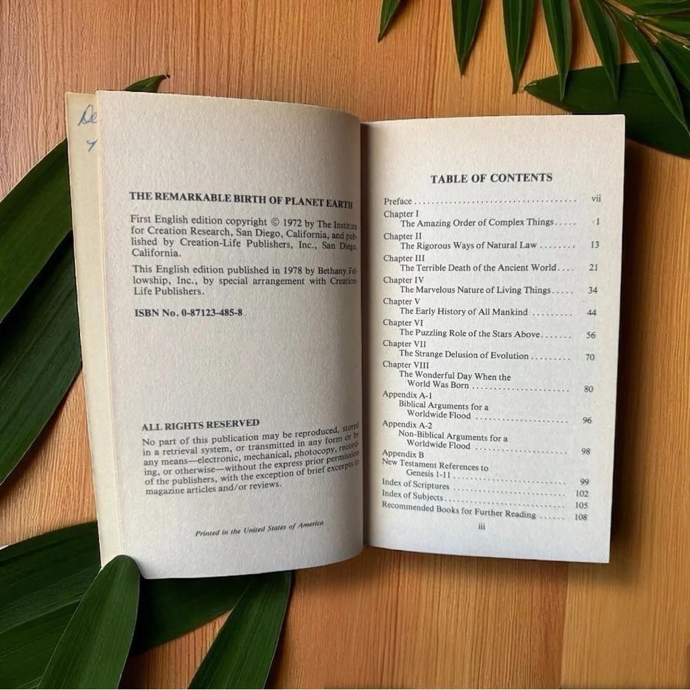 Vintage 1978 The Remarkable Birth of Planet Earth by – Christian Creationism